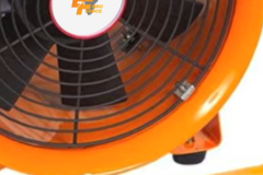 industrial portable ventilator fan with safety grill and ergonomic carry handle