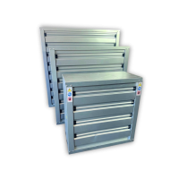4 GALVANISED INDUSTRIAL EXTRACTOR FANS - AXIAL DUCT FAN